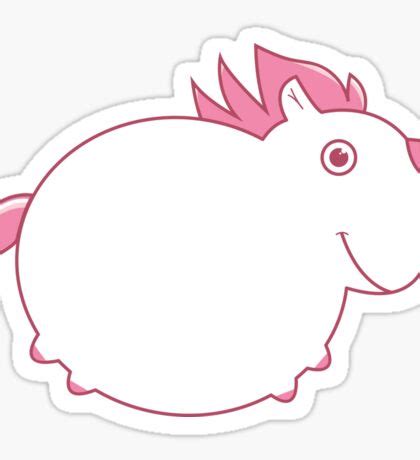 Fat Unicorn: Stickers | Redbubble