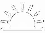 Sunrise coloring Page  ColouringPages sketch template