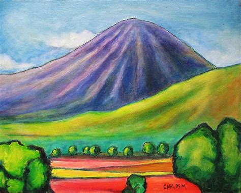 Volcan Mombacho Nicaragua Painting by Carlos Morales