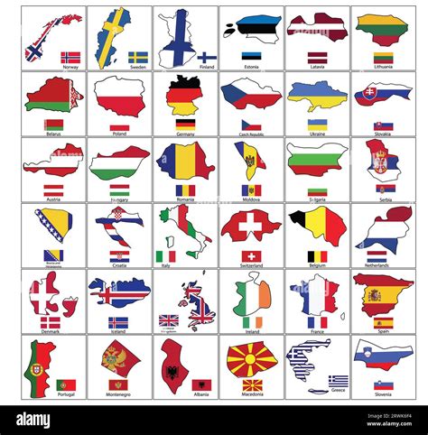 European Flags And Names