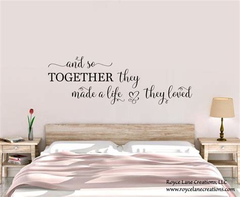 And So Together They Built A Life They Loved Sign Vinyl Decal | Etsy ...