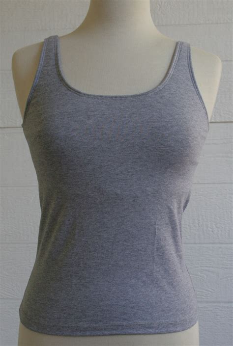 Cool Cotton Tank Top w/ Pocketed Built-In Bra | WPH