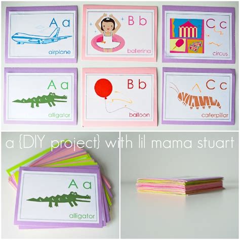 a {day} with lil mama stuart: DIY Alphabet Flash Cards