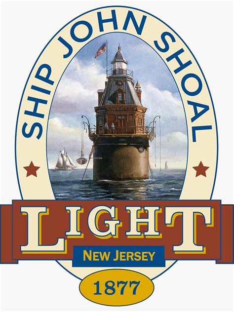 "Ship John Shoal Lighthouse" Sticker for Sale by kranefeldink | Redbubble