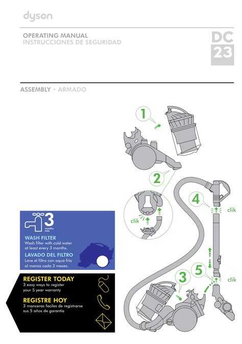 DYSON DC23 OPERATING MANUAL Pdf Download | ManualsLib