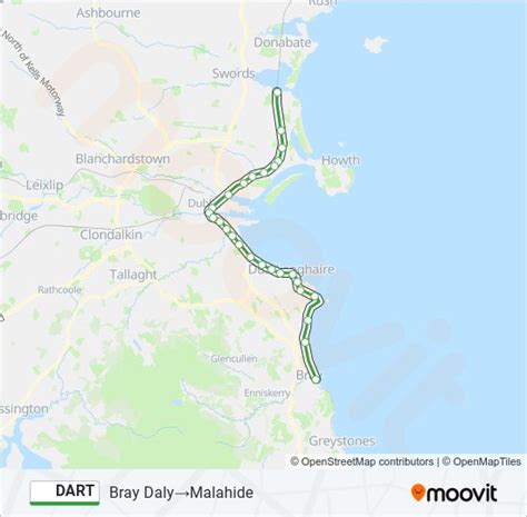 dart Route: Schedules, Stops & Maps - Bray Daly‎→Malahide (Updated)