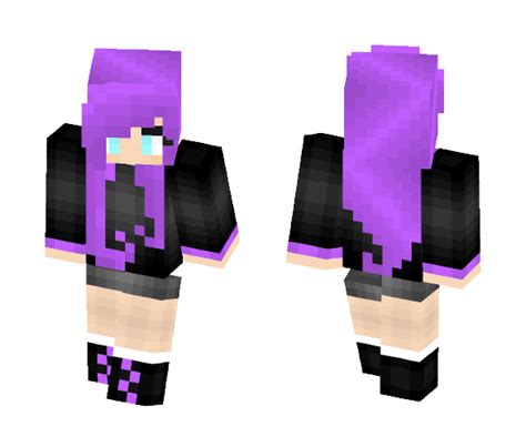 Download Purple Hair Girl(?) Minecraft Skin for Free. SuperMinecraftSkins