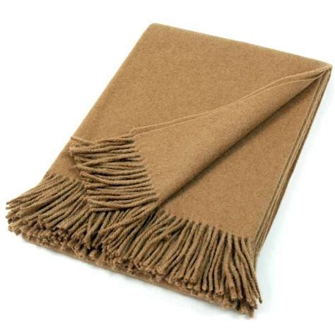 Camel Hair Blanket throw for Bed & Sofa | GRAZALEMA