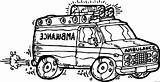 Coloring Pages Ambulance sketch template