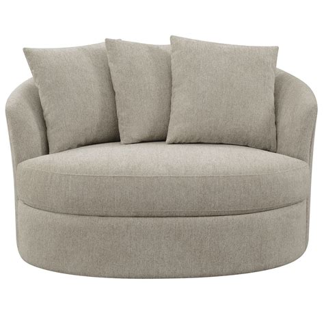 Thomasville Grey Fabric Swivel Chair | Costco UK