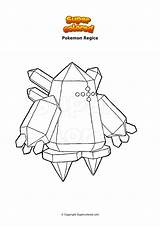 Regice Coloring Pages sketch template