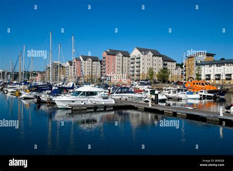 Portishead Marina Somerset England Stock Photo - Alamy