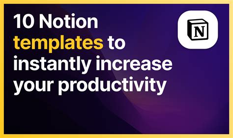 10 Notion Templates To Instantly Increase Your Productivity | Simple.ink