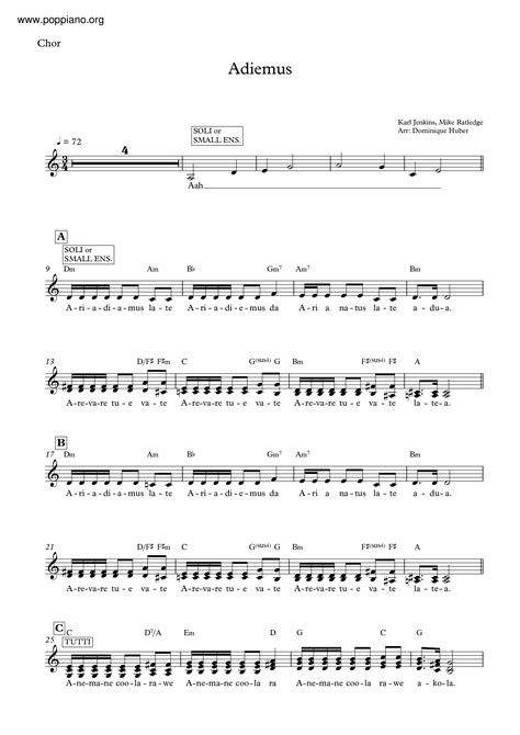 Karl Jenkins-Adiemus Sheet Music pdf, - Free Score Download ★