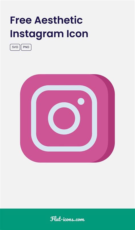 Free Instagram Aesthetic Icon - Flat Icons | Free instagram, Instagram ...