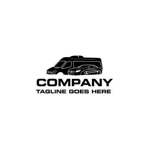 A combination van and car logo design template. Awesome van with car logo. Our combination van ...