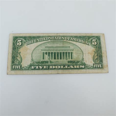 1928-C United States Note 5 Dollar Bill | Property Room