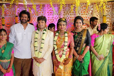 Picture 1067135 | Actor Prabhas @ Prabhu Thej Varsha Marriage Photos ...