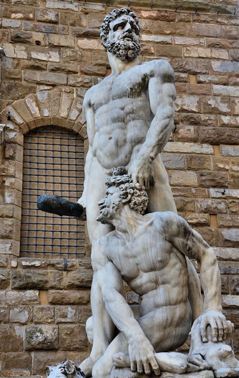 Hercules and Cacus Statue in Front of Palazzo Vecchio in Florence ...