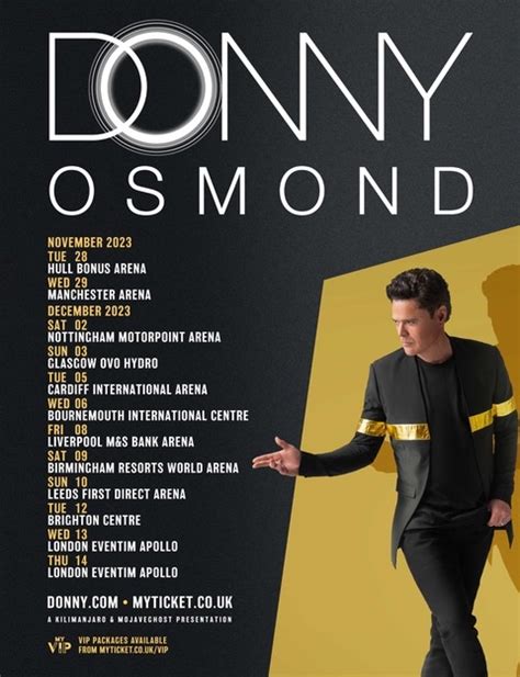 Donny Osmond on Twitter: "It's official, I am going on tour! I cannot ...