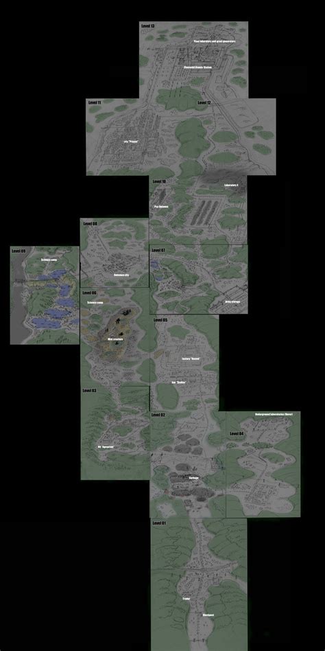 S.T.A.L.K.E.R. - Original concept map of the Zone. : r/stalker