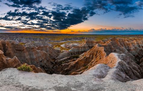 🔥 Free Download Wallpaper Sunrise Rocks Dawn Panorama Badlands National Park by @kylez93 ...