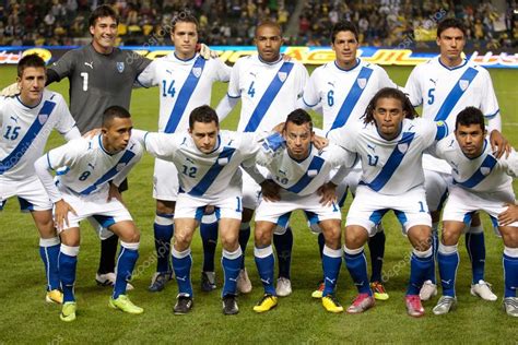 The Guatemalan National Team starting 11 before the soccer game – Stock ...