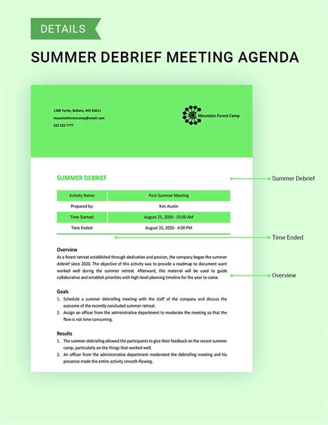 Free Debrief Meeting Agenda Template Word Sample Meeting Agenda - Riset