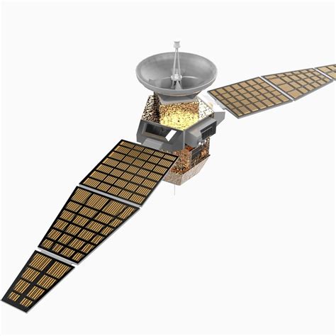 communications satellite 3d model