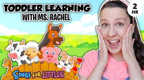 Learn Animals with Ms Rachel for Toddlers - Animal Sounds, Farm Animals ...