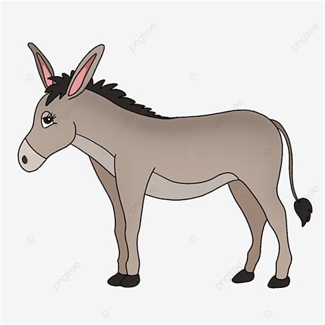 Behave Well Clipart Transparent PNG Hd, Well Behaved Brown Donkey Clipart, Donkey Clipart, Brown ...