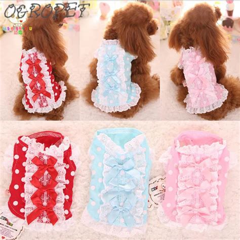 Bow Dog Coats cotton Pet Puppy Small Dog Mini Dog Clothes Coat Dog Supplies XXXS XXS-in Dog ...