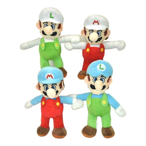 TOYBARN : Mario and Luigi Nintendo Super Mario Plush Toy 2-Pc Set 8 Inch