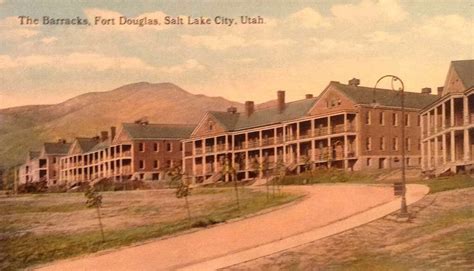 Fort Douglas Barracks, divided back | Utah, Salt lake city, Lake