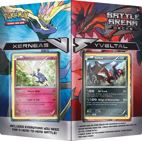 Pokemon Trading Card Game XY Xerneas vs Yveltal 2-Player Battle Arena ...