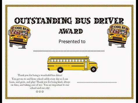 Ree printable bus driver appreciation card - pakfer