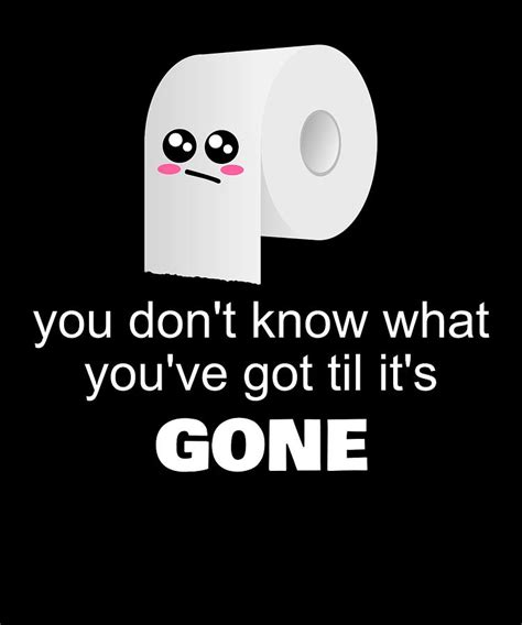 You Dont Know What Youve Got Funny Toilet Paper Pun Digital Art by ...