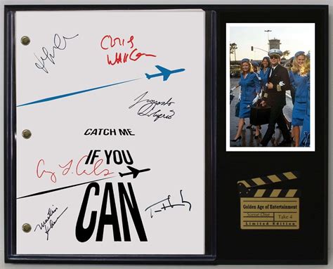 Catch Me If You Can Ltd Edition Reproduction Movie Script Cinema ...