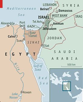 Map - Proxy war- Suez Crisis