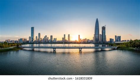 Shenzhen Nanshan District Cityscape Dusk Stock Photo 1618031809 ...