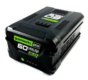 GENUINE Greenworks Pro 60v Lithium-ion 2.0Ah Replacement Rechargeable Battery | eBay