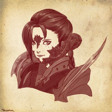 Stormblood inspired portrait : r/ffxiv