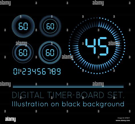 Digital Countdown Timer Stock Photo - Alamy