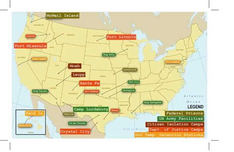 Japanese Internment Camps Ww2 Map