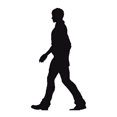 Walk Walking Sticker - Walk Walking Silhouette - Discover & Share GIFs