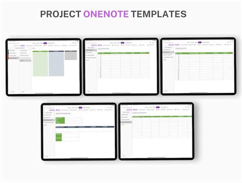 Onenote Digital Planner, Project Planner Onenote, Project Management ...