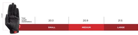 Golf Glove Sizing Chart | Red Rooster Golf