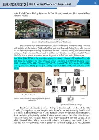 Life and work of Rizal | PDF