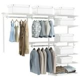 Gymax Custom Closet Organizer Kit 4 to 6 FT Wall-mounted Closet System ...