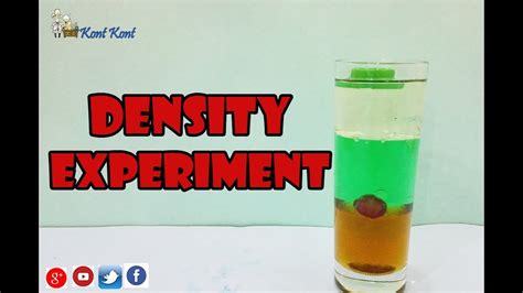 DENSITY EXPERIMENT - YouTube